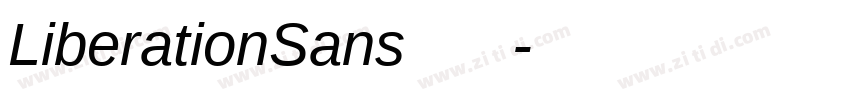 LiberationSans 普通字体转换